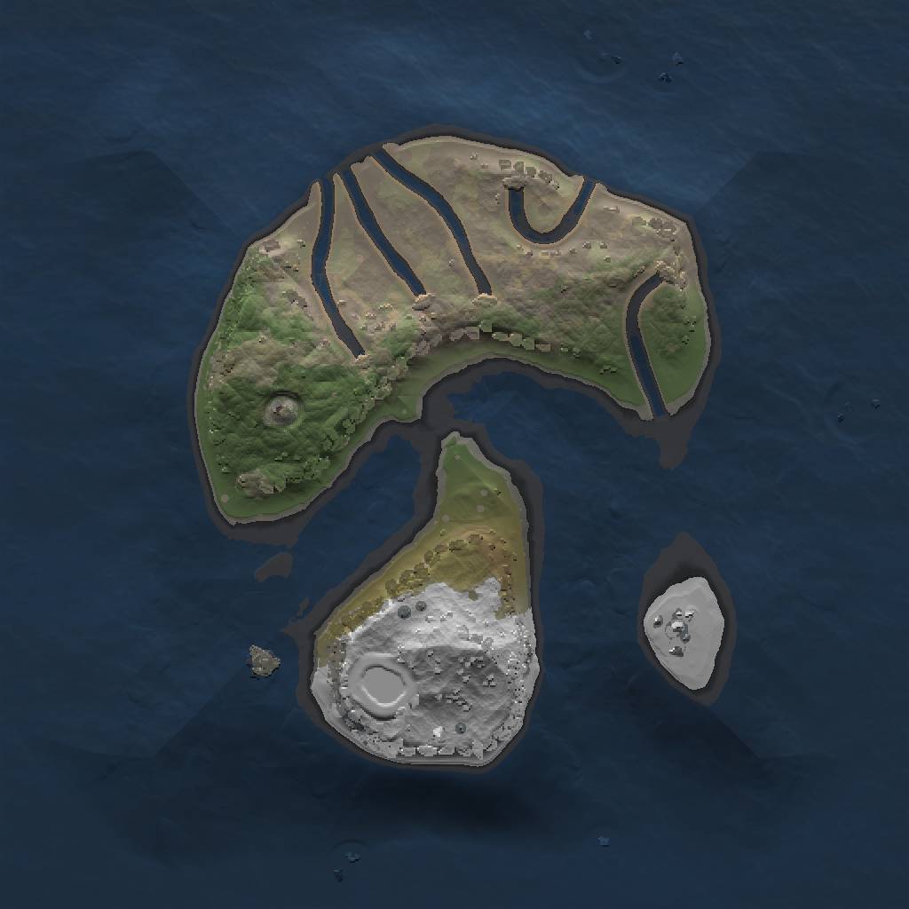 Rust Map: Procedural Map, Size: 1500, Seed: 2023, 4 Monuments