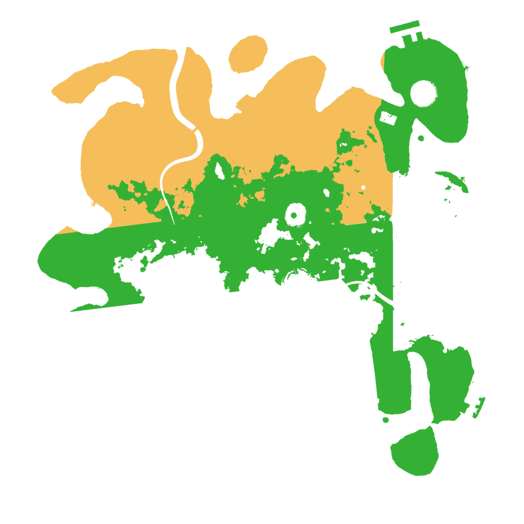 Biome Rust Map: Procedural Map, Size: 3500, Seed: 4133