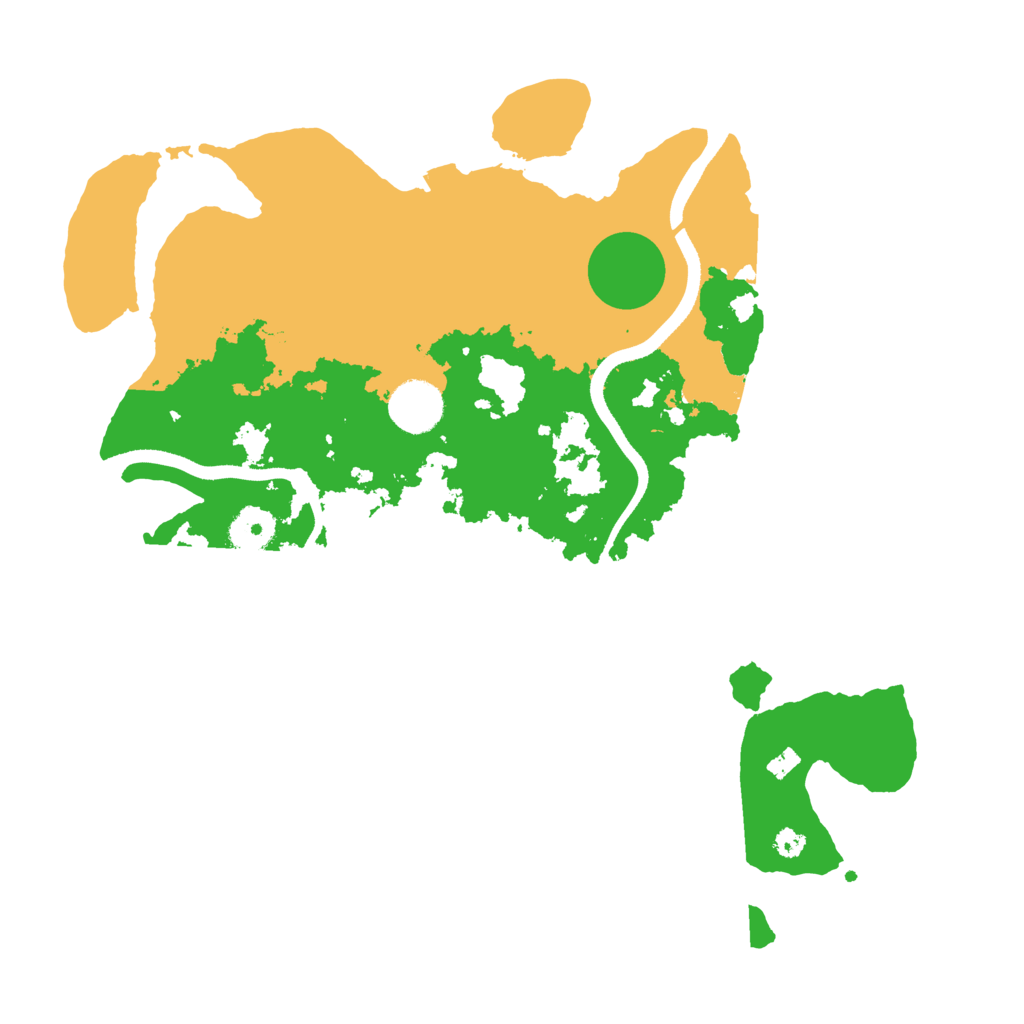 Biome Rust Map: Procedural Map, Size: 3500, Seed: 131619538