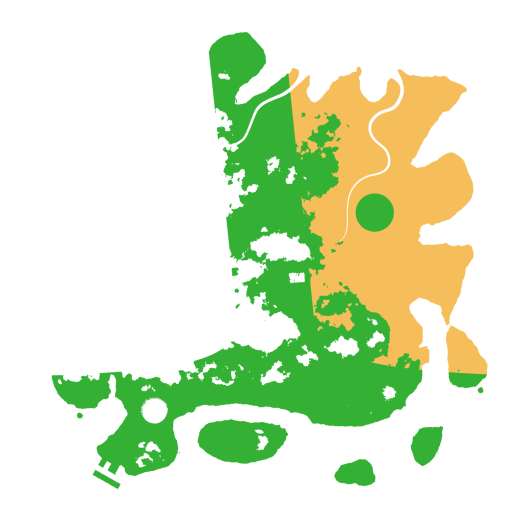 Biome Rust Map: Procedural Map, Size: 3550, Seed: 947011