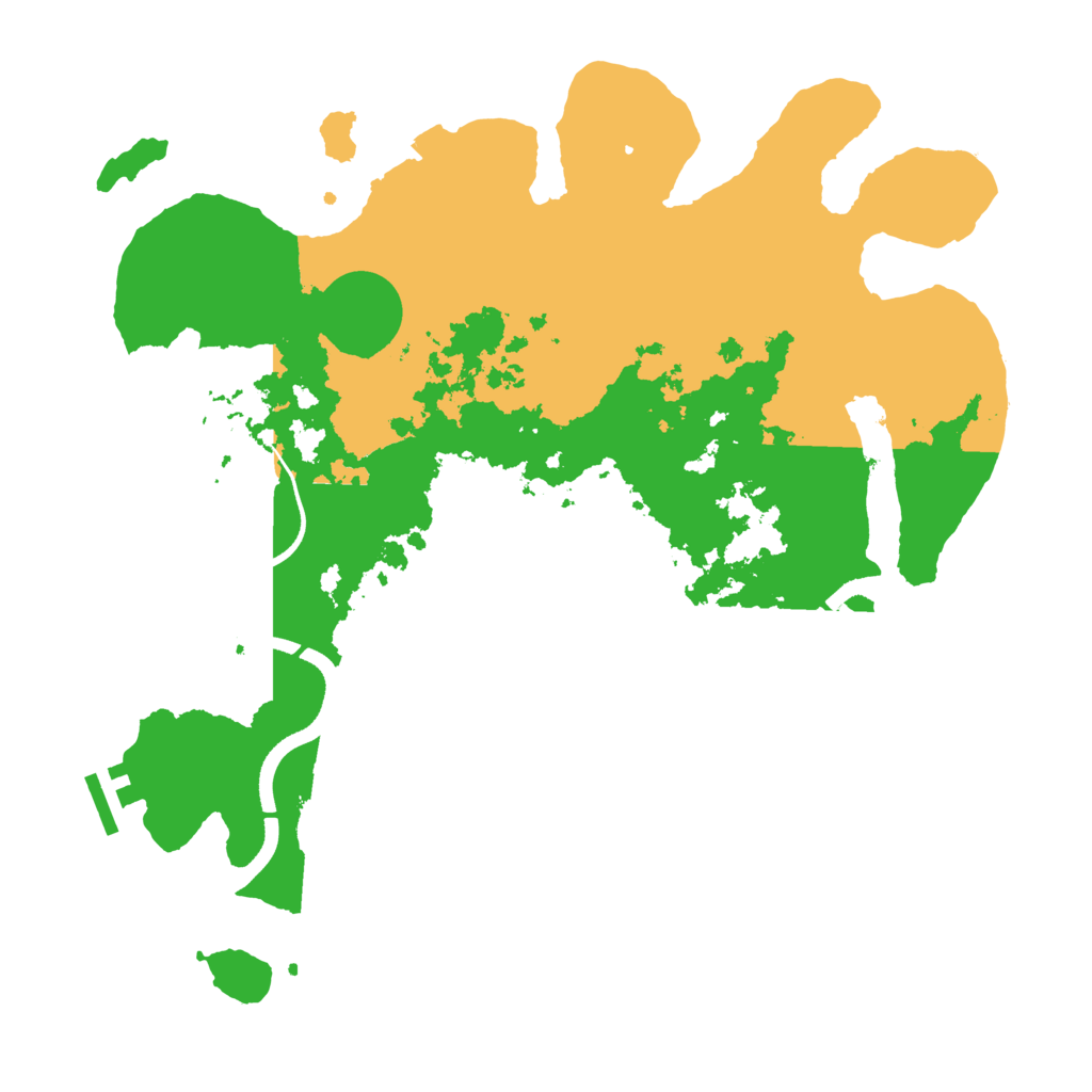 Biome Rust Map: Procedural Map, Size: 3500, Seed: 67899181