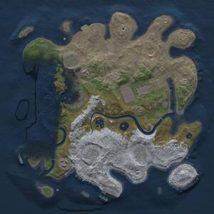 Thumbnail Rust Map: Procedural Map, Size: 3500, Seed: 67899181, 15 Monuments