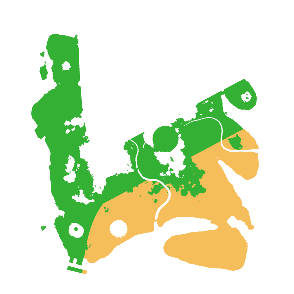 Biome Rust Map: Procedural Map, Size: 3000, Seed: 2342924