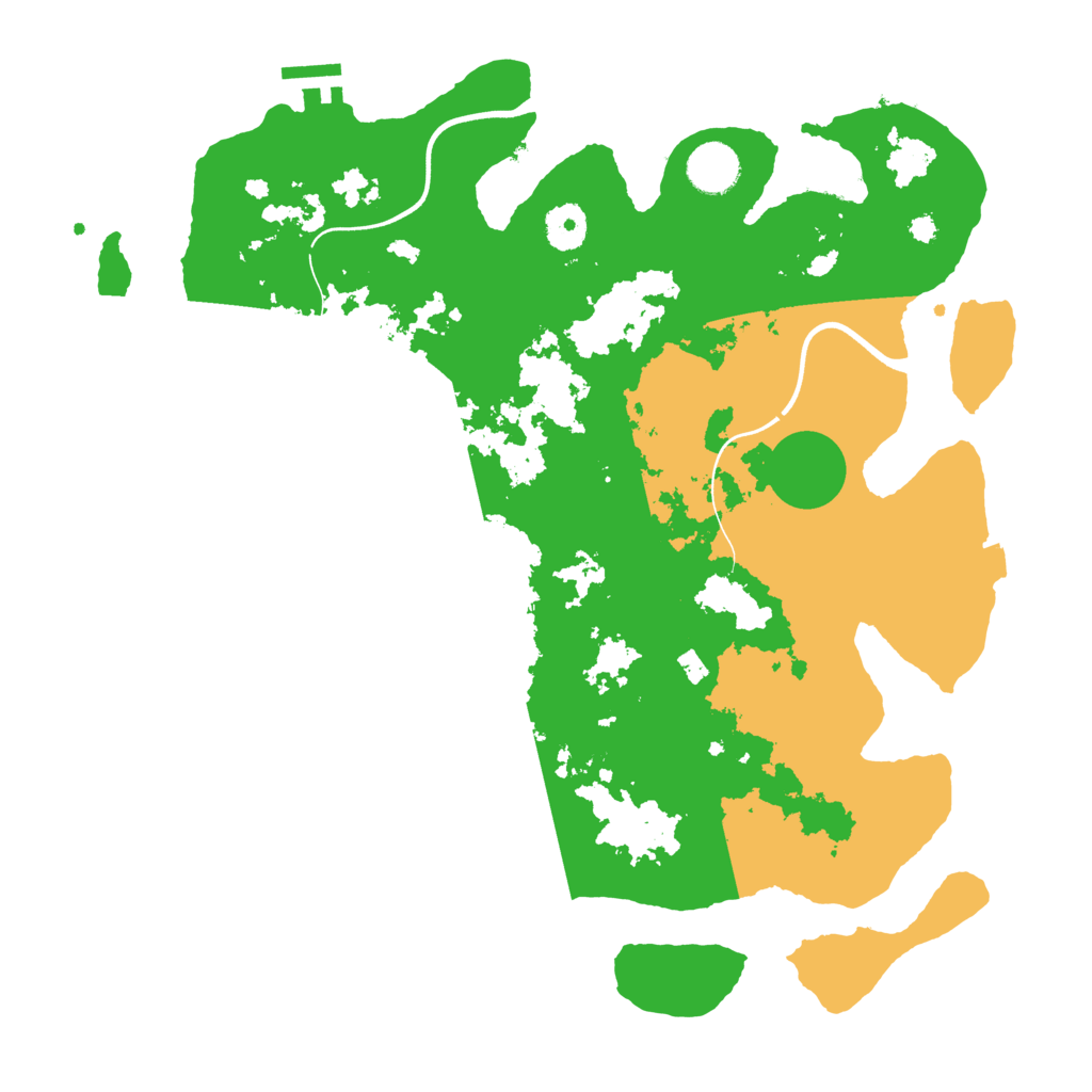 Biome Rust Map: Procedural Map, Size: 3700, Seed: 228