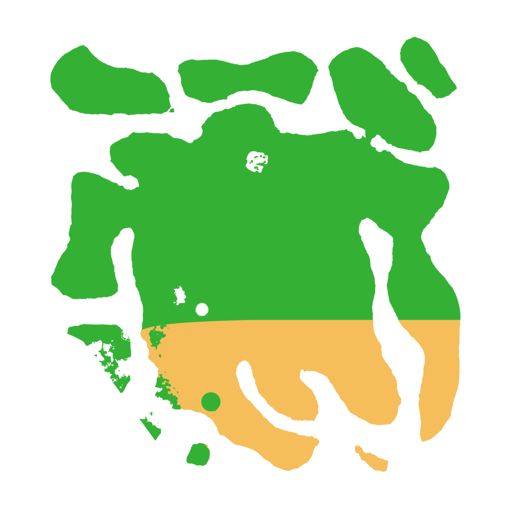 Biome Rust Map: Barren, Size: 3500, Seed: 106894834