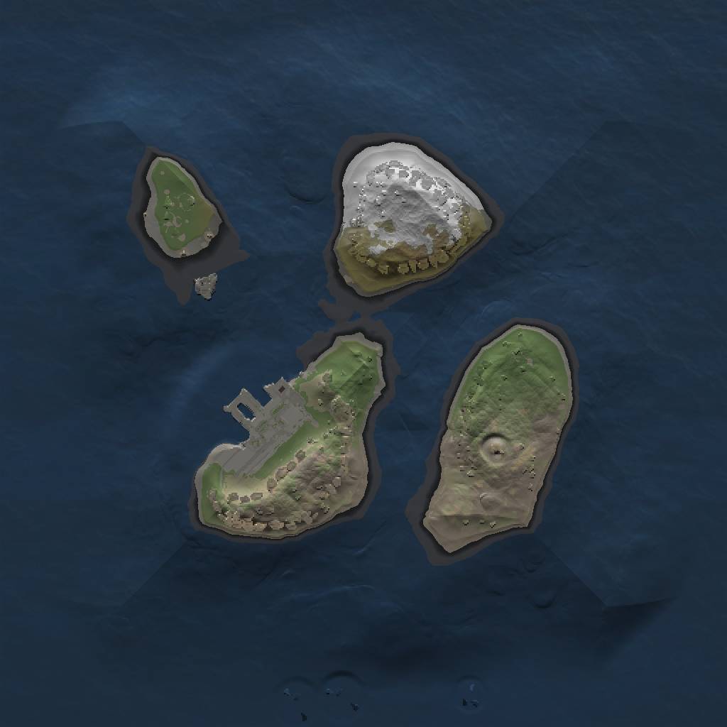 Rust Map: Procedural Map, Size: 1500, Seed: 2031, 5 Monuments