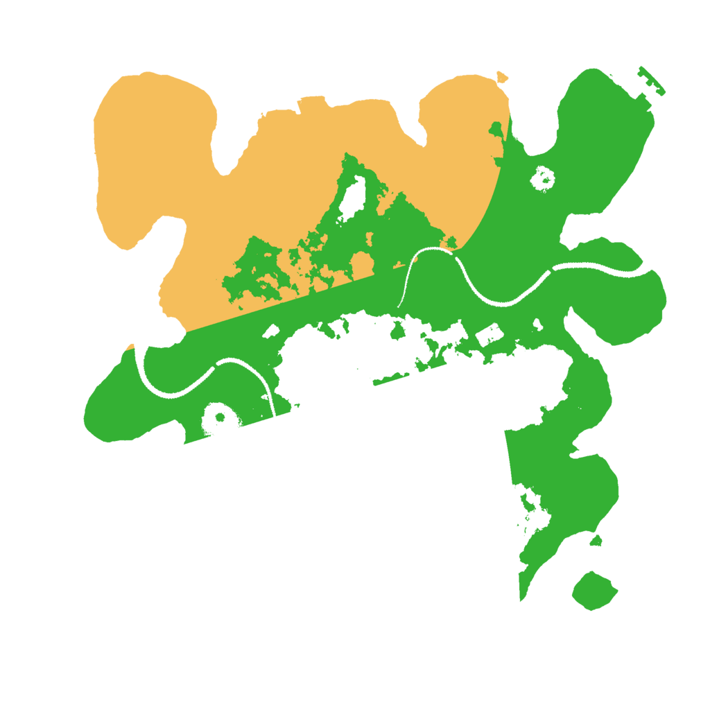 Biome Rust Map: Procedural Map, Size: 3000, Seed: 344270356