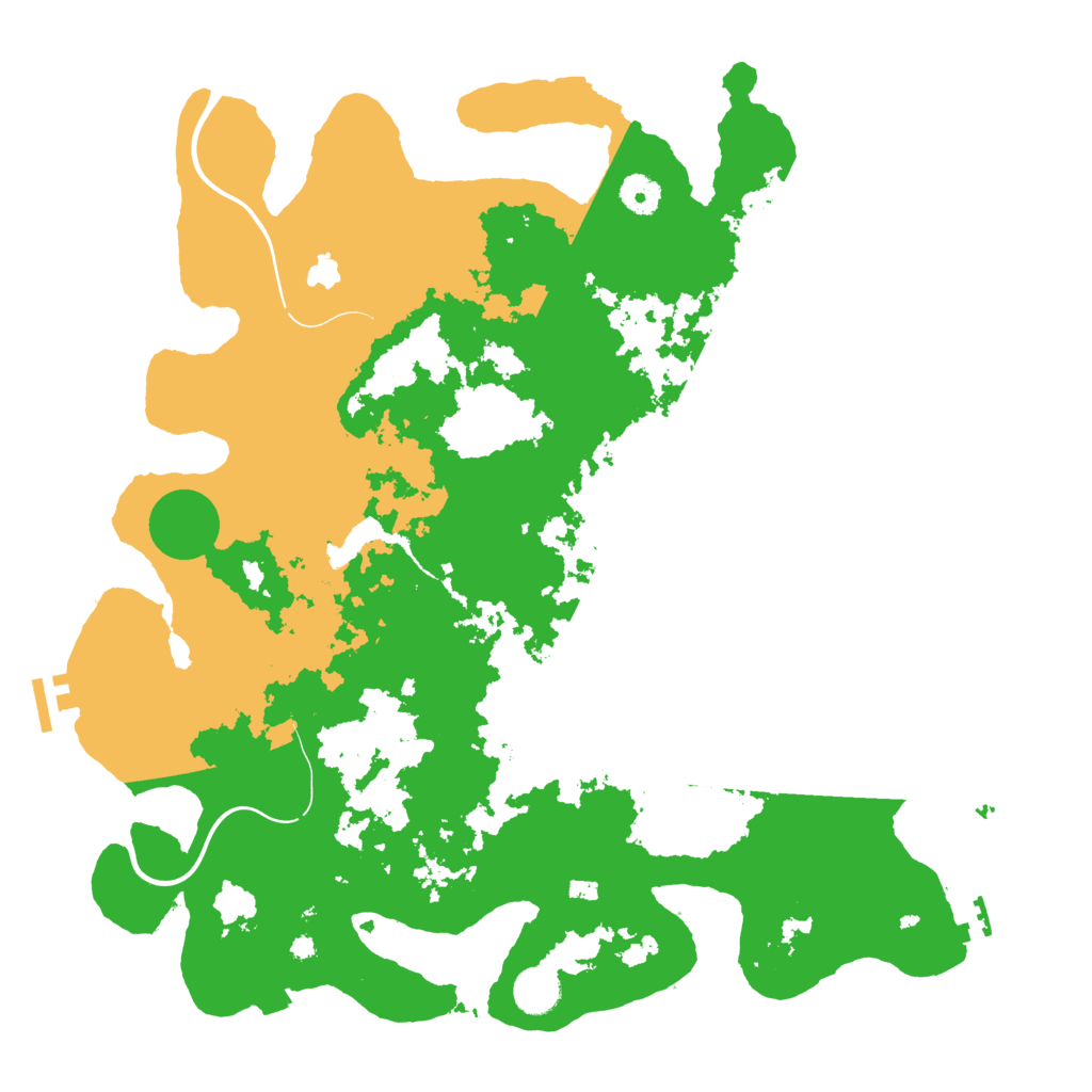 Biome Rust Map: Procedural Map, Size: 4096, Seed: 24345