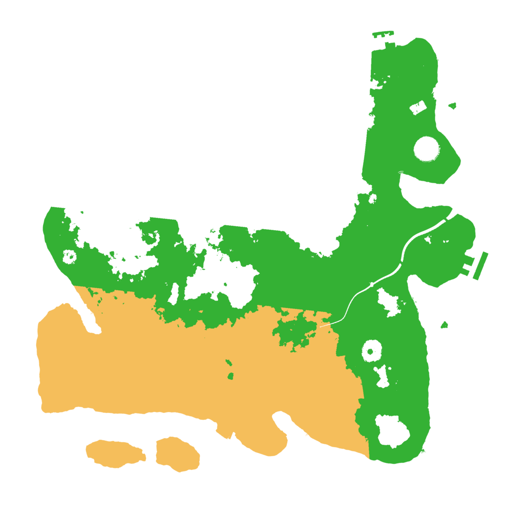 Biome Rust Map: Procedural Map, Size: 3550, Seed: 604103