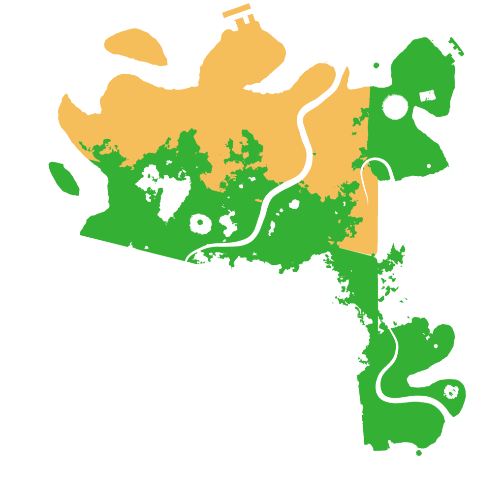 Biome Rust Map: Procedural Map, Size: 3550, Seed: 317106