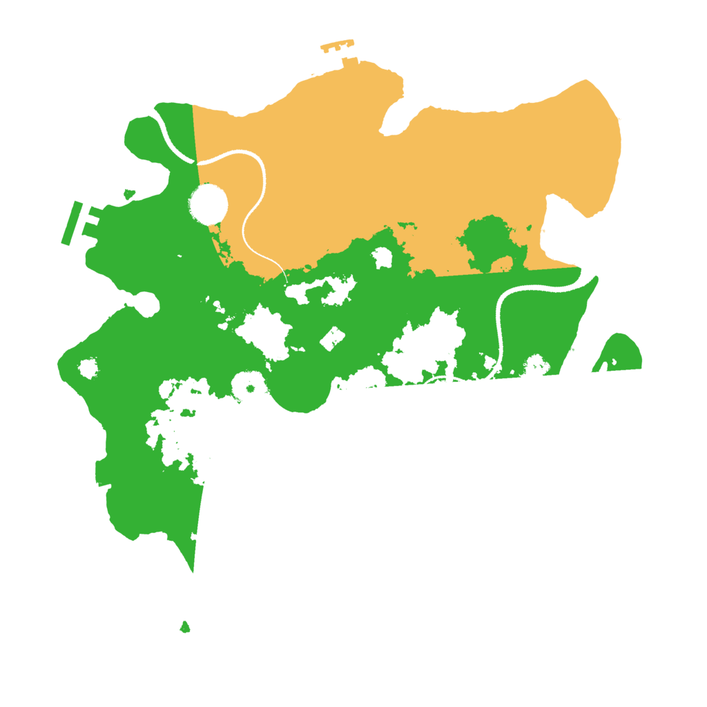 Biome Rust Map: Procedural Map, Size: 3200, Seed: 3643453