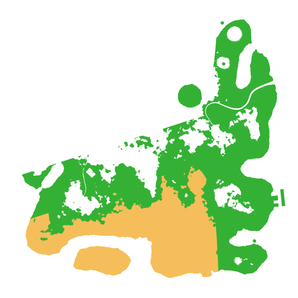 Biome Rust Map: Procedural Map, Size: 3550, Seed: 609679