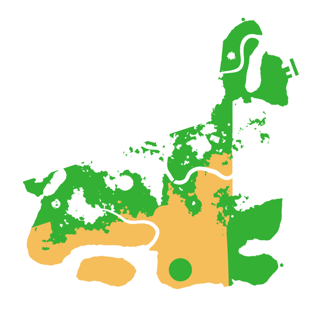 Biome Rust Map: Procedural Map, Size: 3550, Seed: 609679