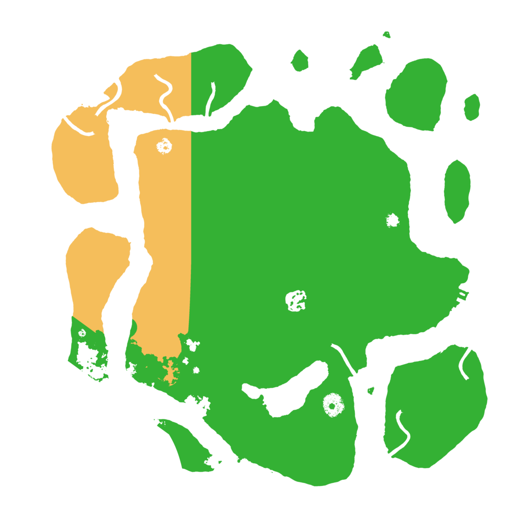 Biome Rust Map: Procedural Map, Size: 3550, Seed: 835536