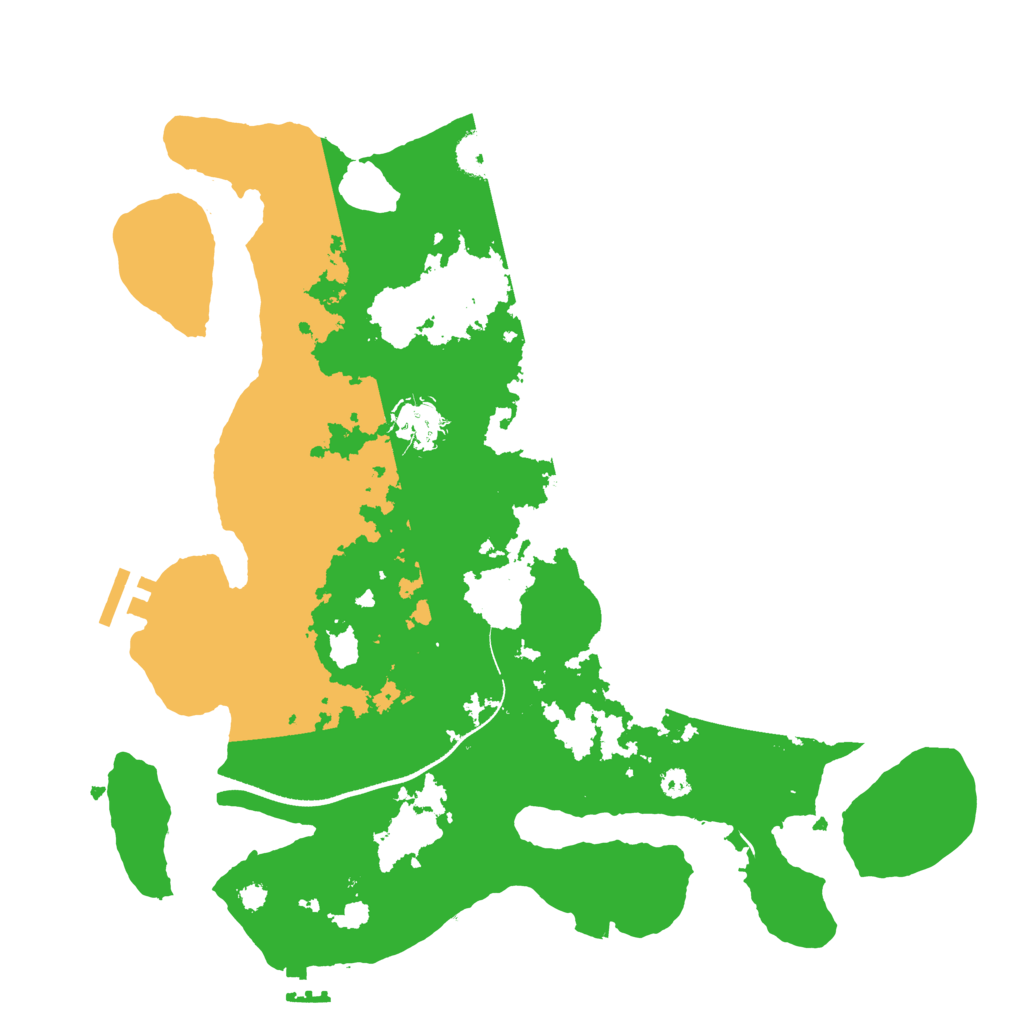 Biome Rust Map: Procedural Map, Size: 3500, Seed: 8767