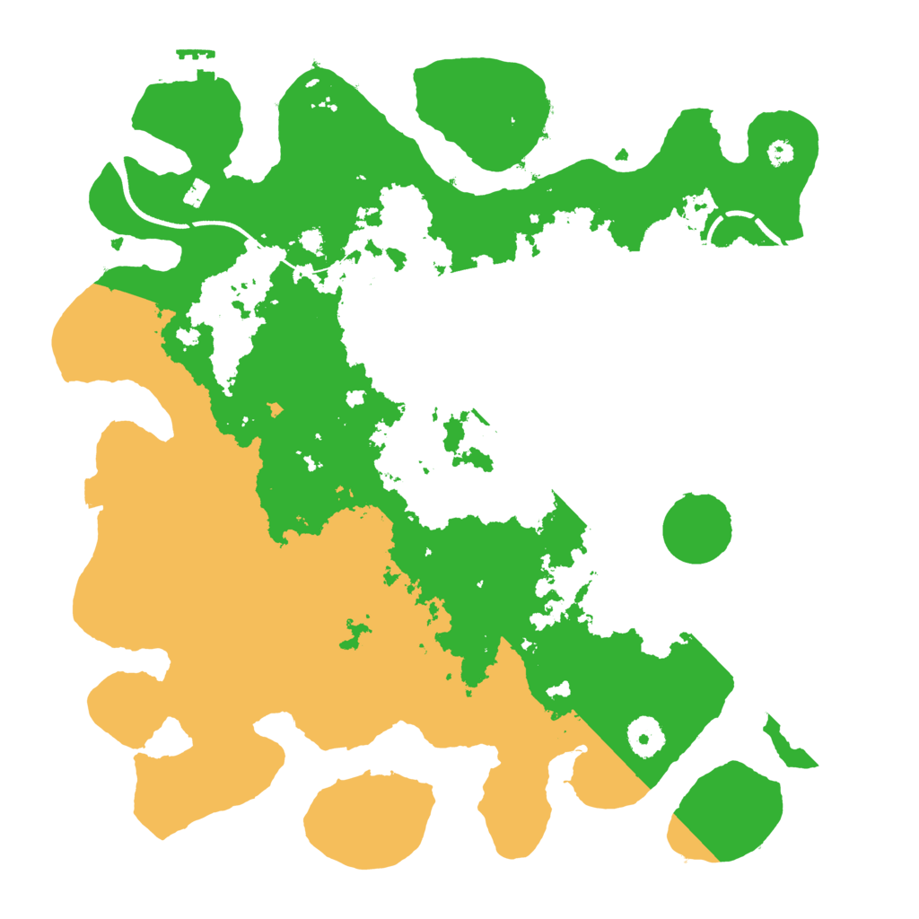 Biome Rust Map: Procedural Map, Size: 3600, Seed: 199969483