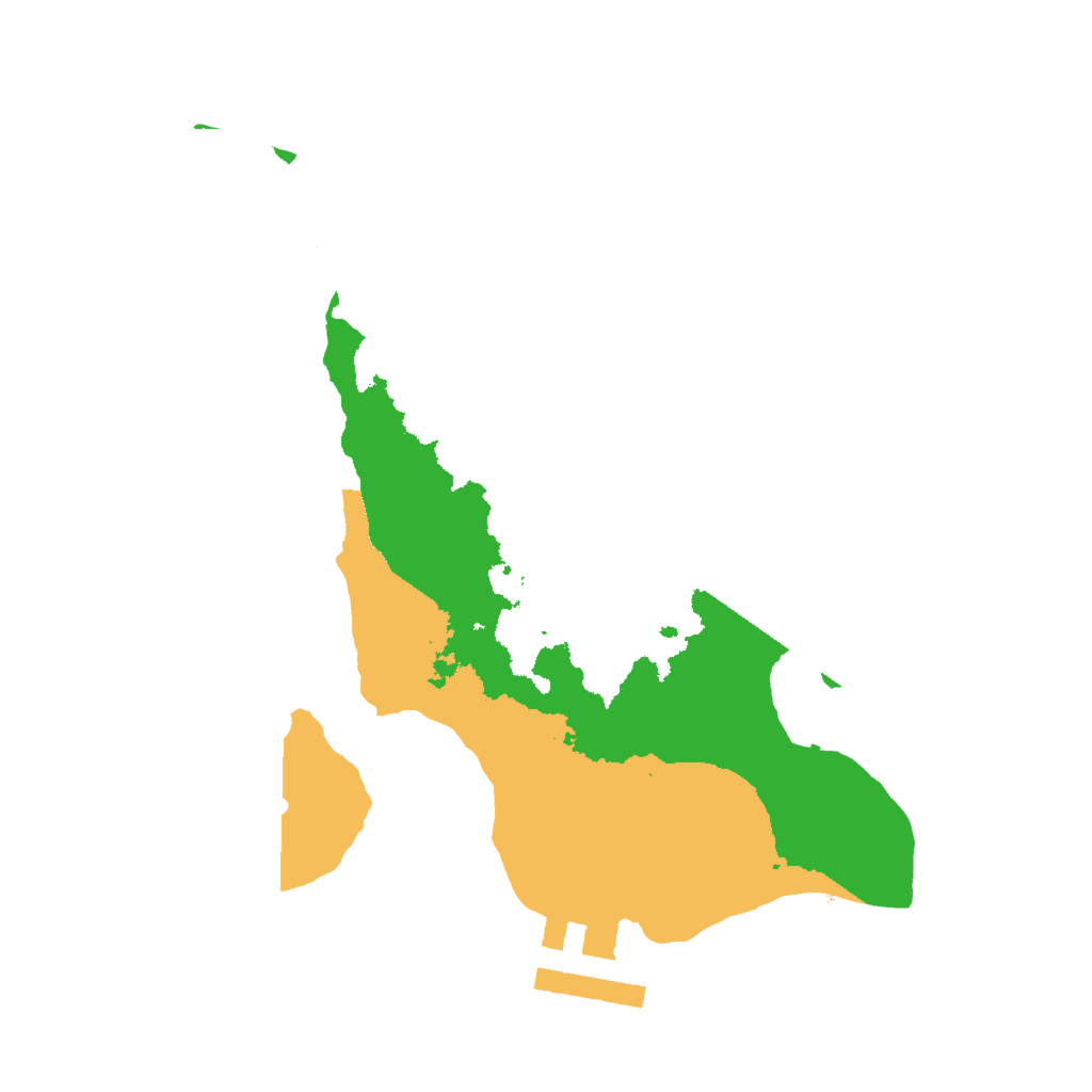 Biome Rust Map: Procedural Map, Size: 2000, Seed: 2038
