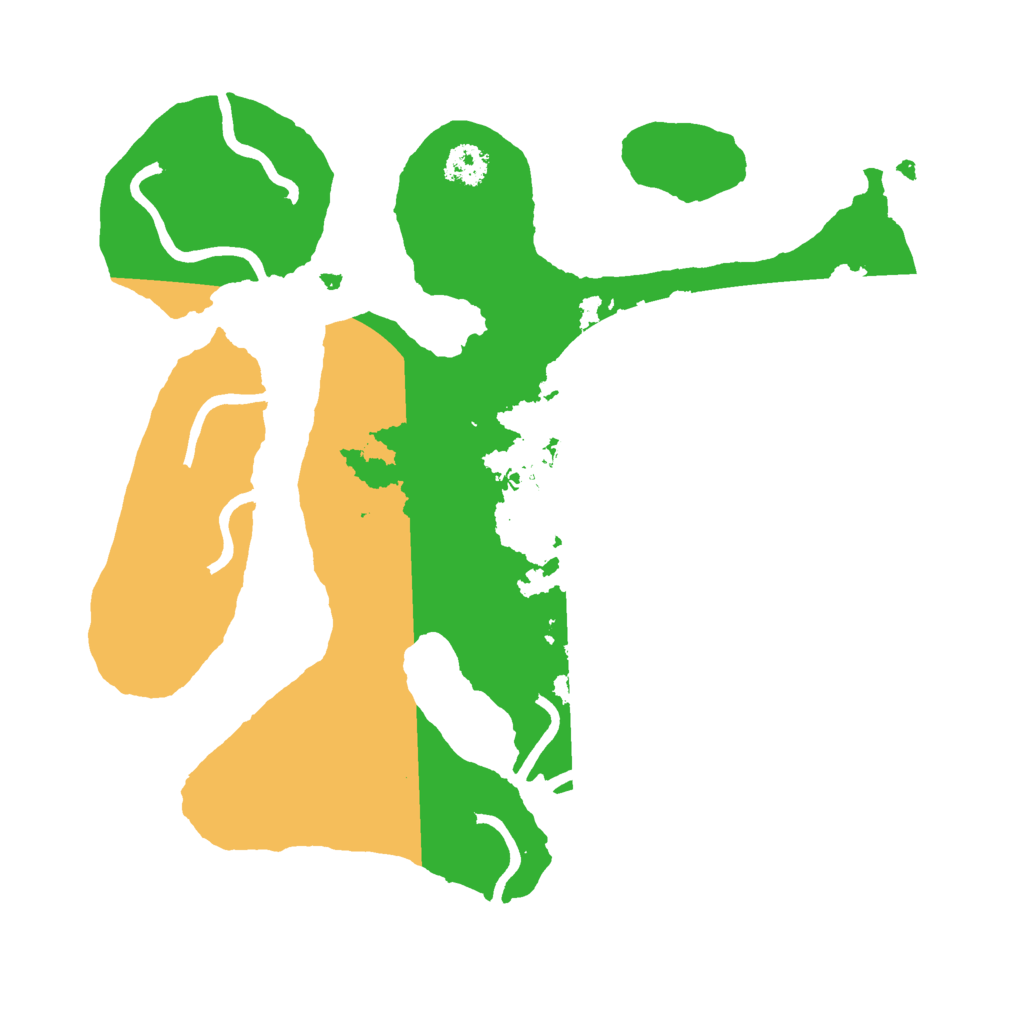 Biome Rust Map: Procedural Map, Size: 2500, Seed: 19172