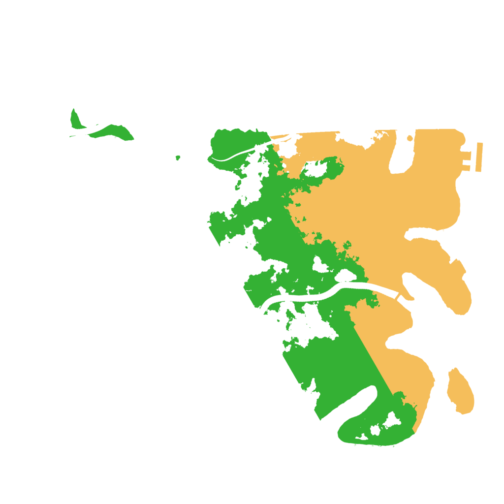 Biome Rust Map: Procedural Map, Size: 3500, Seed: 9123184