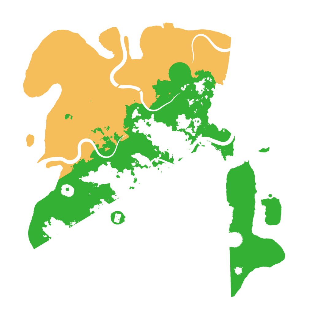 Biome Rust Map: Procedural Map, Size: 3700, Seed: 294262884