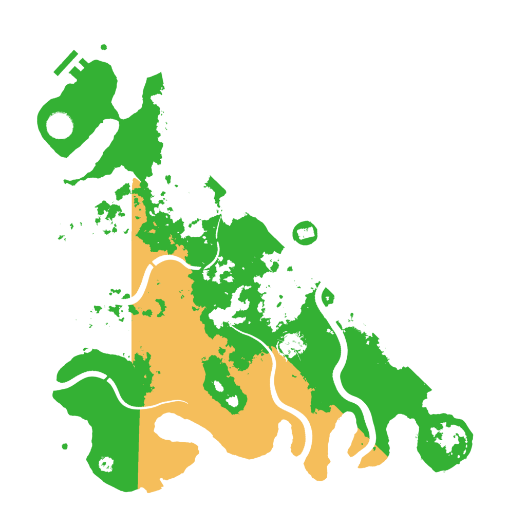 Biome Rust Map: Procedural Map, Size: 3500, Seed: 98661321
