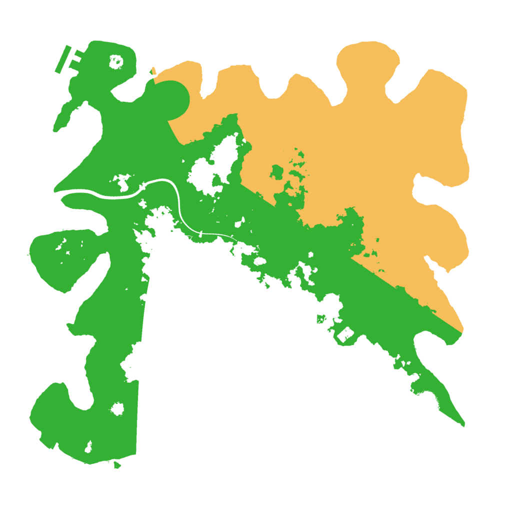 Biome Rust Map: Procedural Map, Size: 3550, Seed: 558691