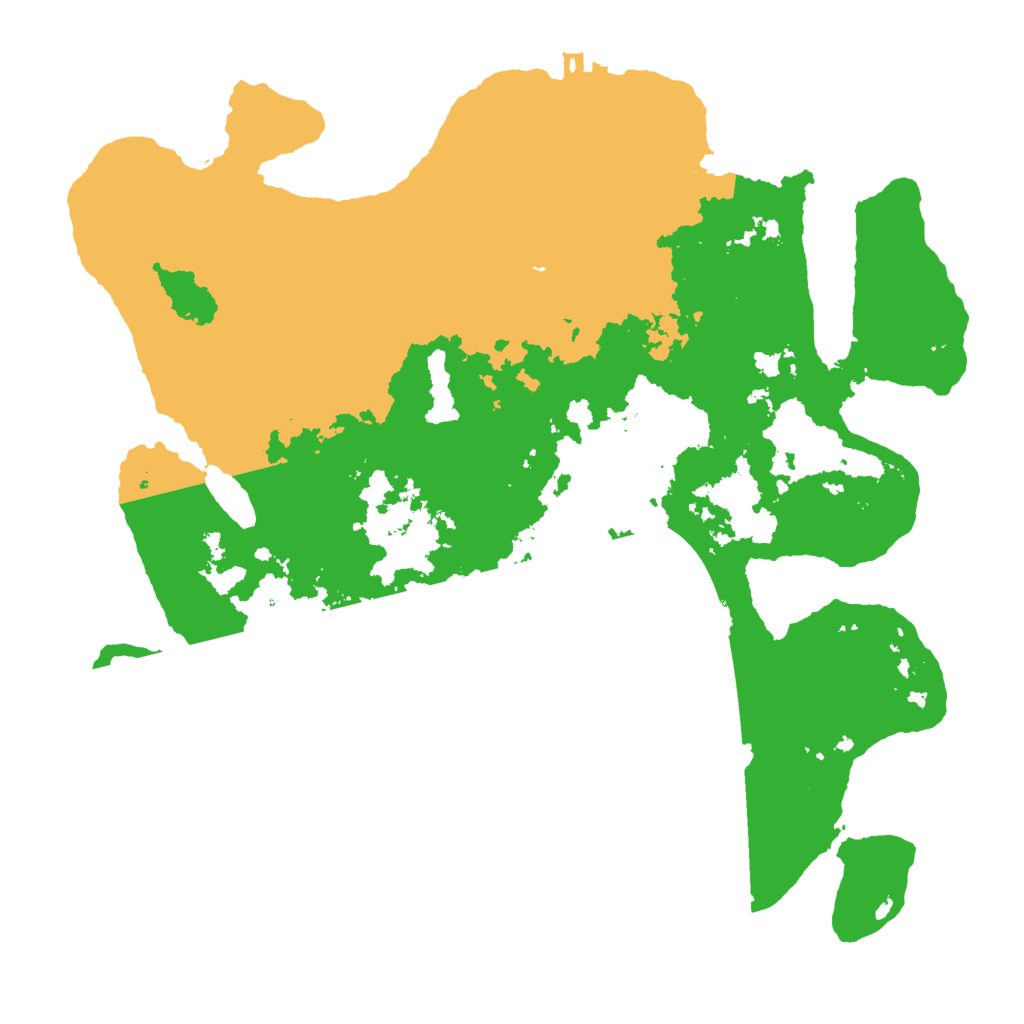 Biome Rust Map: Procedural Map, Size: 3000, Seed: 2342555