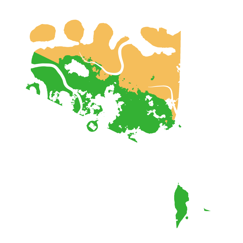 Biome Rust Map: Procedural Map, Size: 3550, Seed: 969446