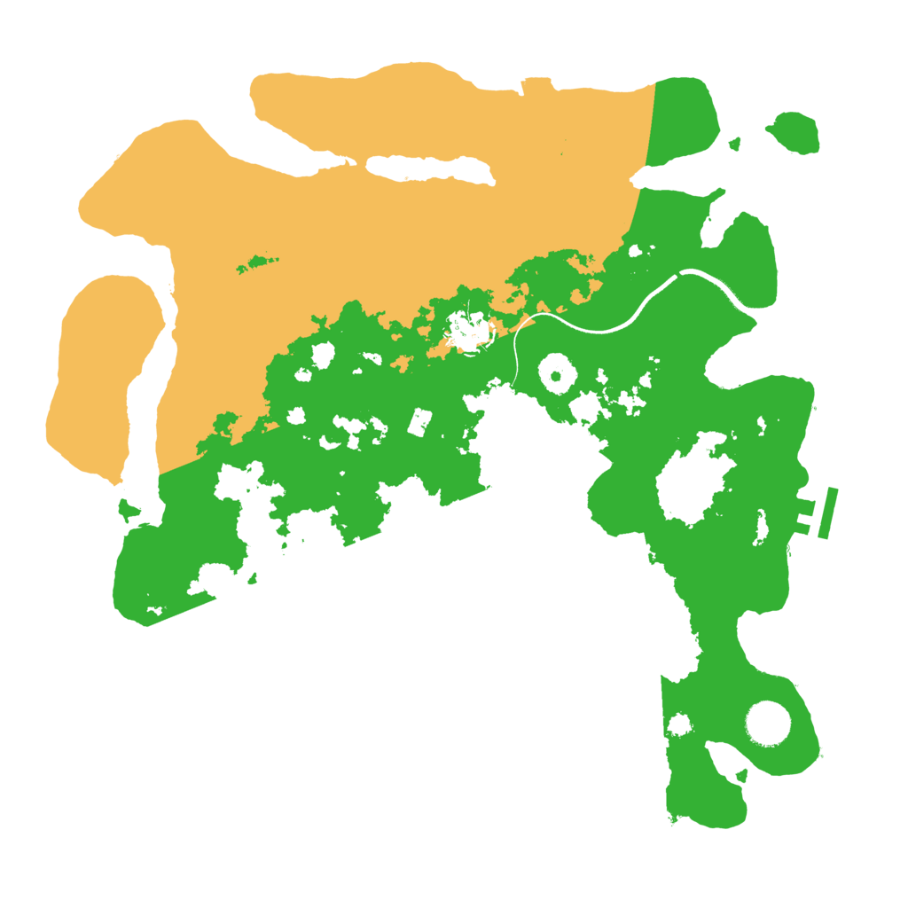 Biome Rust Map: Procedural Map, Size: 3550, Seed: 241550