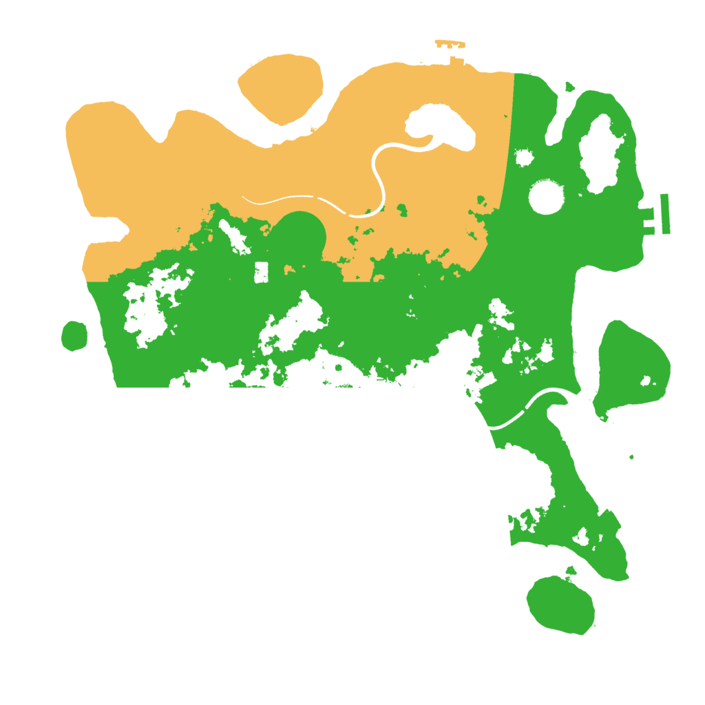 Biome Rust Map: Procedural Map, Size: 3550, Seed: 993352