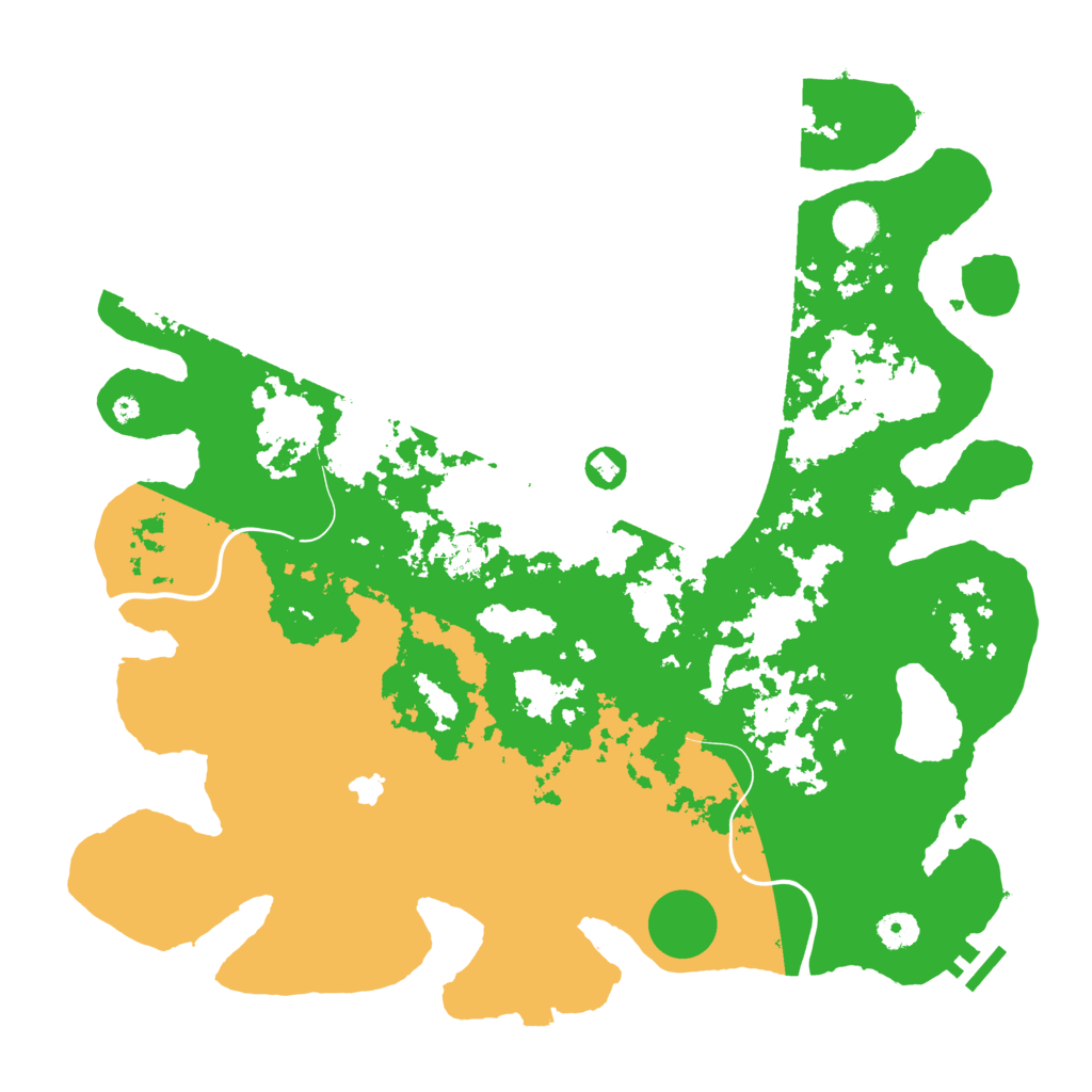 Biome Rust Map: Procedural Map, Size: 4200, Seed: 1234579