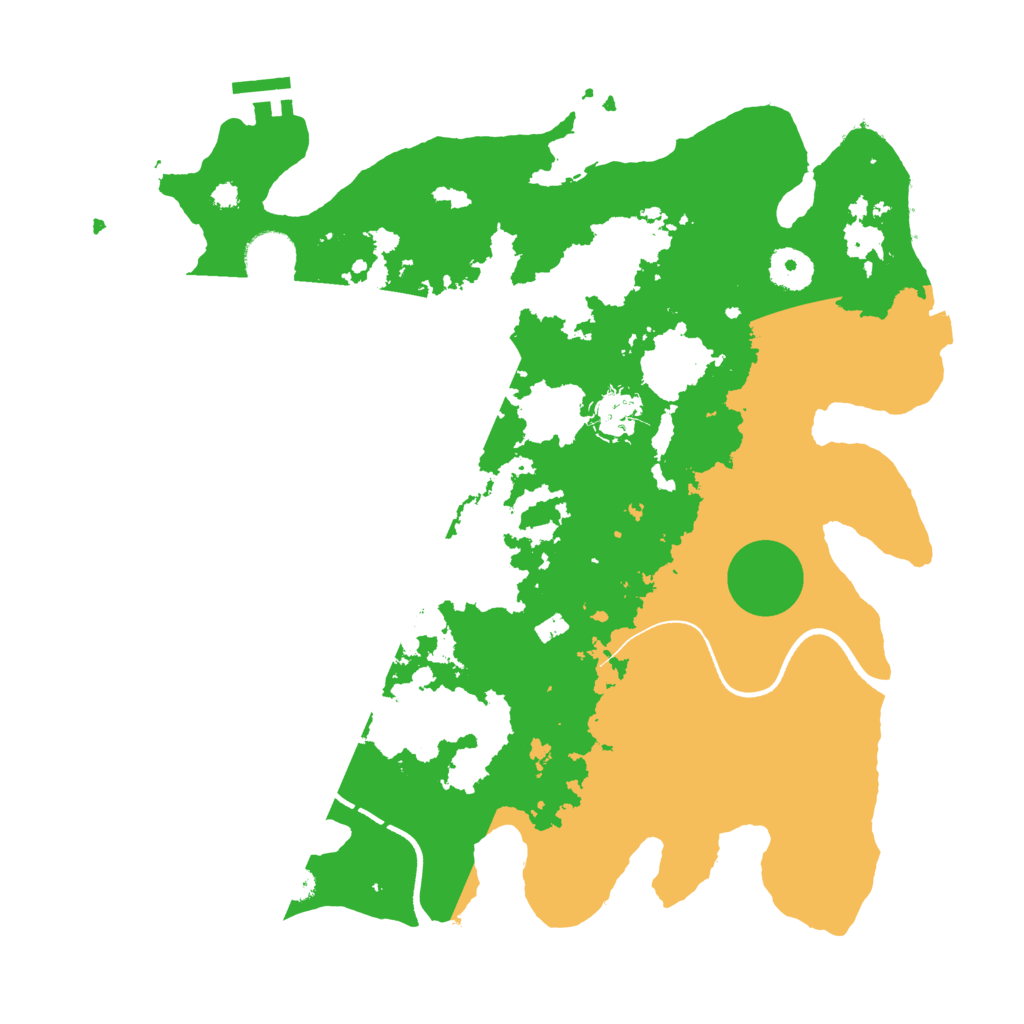 Biome Rust Map: Procedural Map, Size: 3550, Seed: 576671