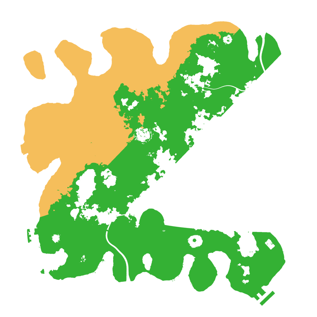 Biome Rust Map: Procedural Map, Size: 3550, Seed: 66619