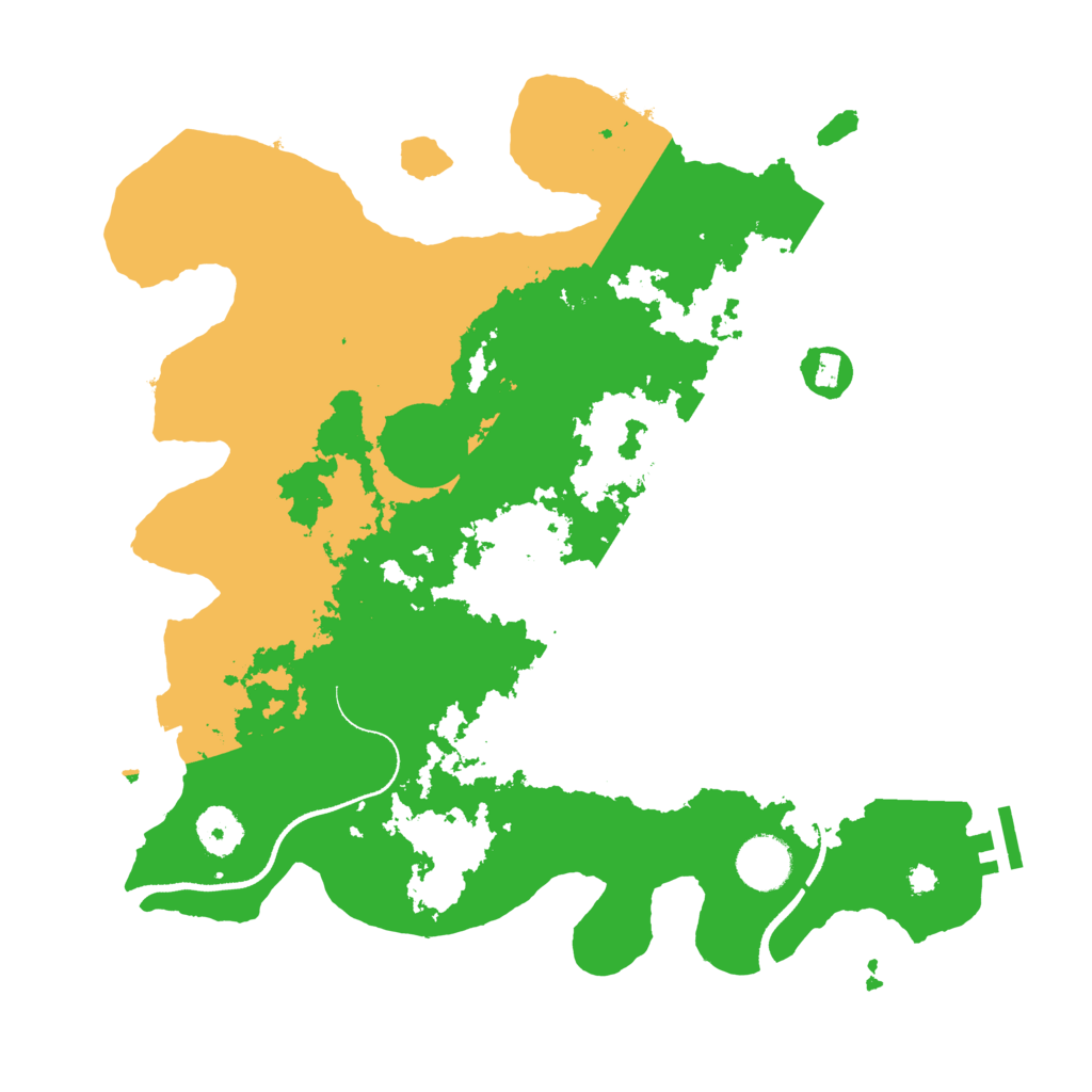 Biome Rust Map: Procedural Map, Size: 3500, Seed: 661155