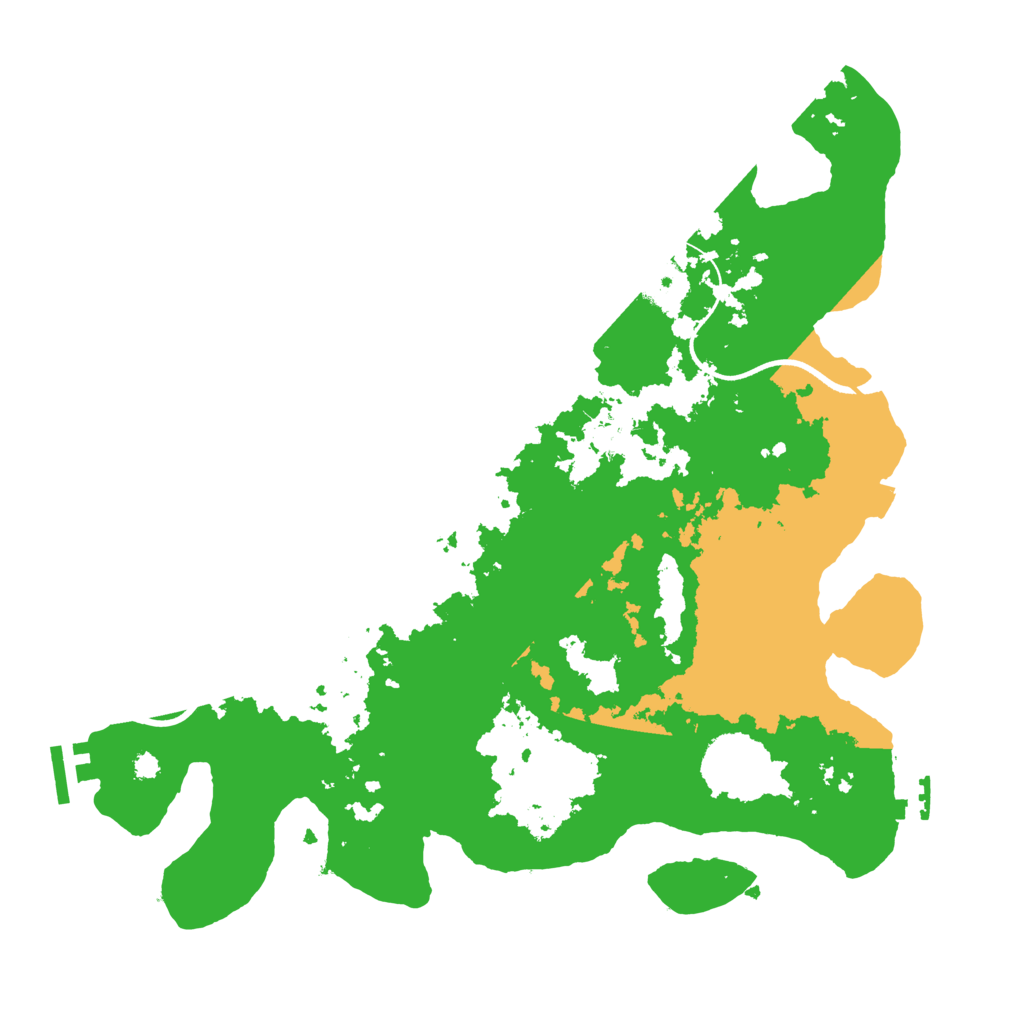 Biome Rust Map: Procedural Map, Size: 3550, Seed: 61781