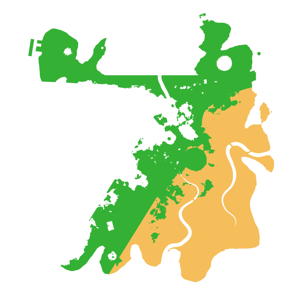 Biome Rust Map: Procedural Map, Size: 3550, Seed: 197458