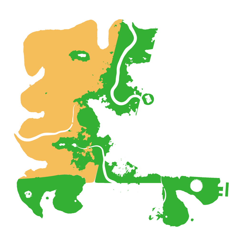 Biome Rust Map: Procedural Map, Size: 3500, Seed: 752882