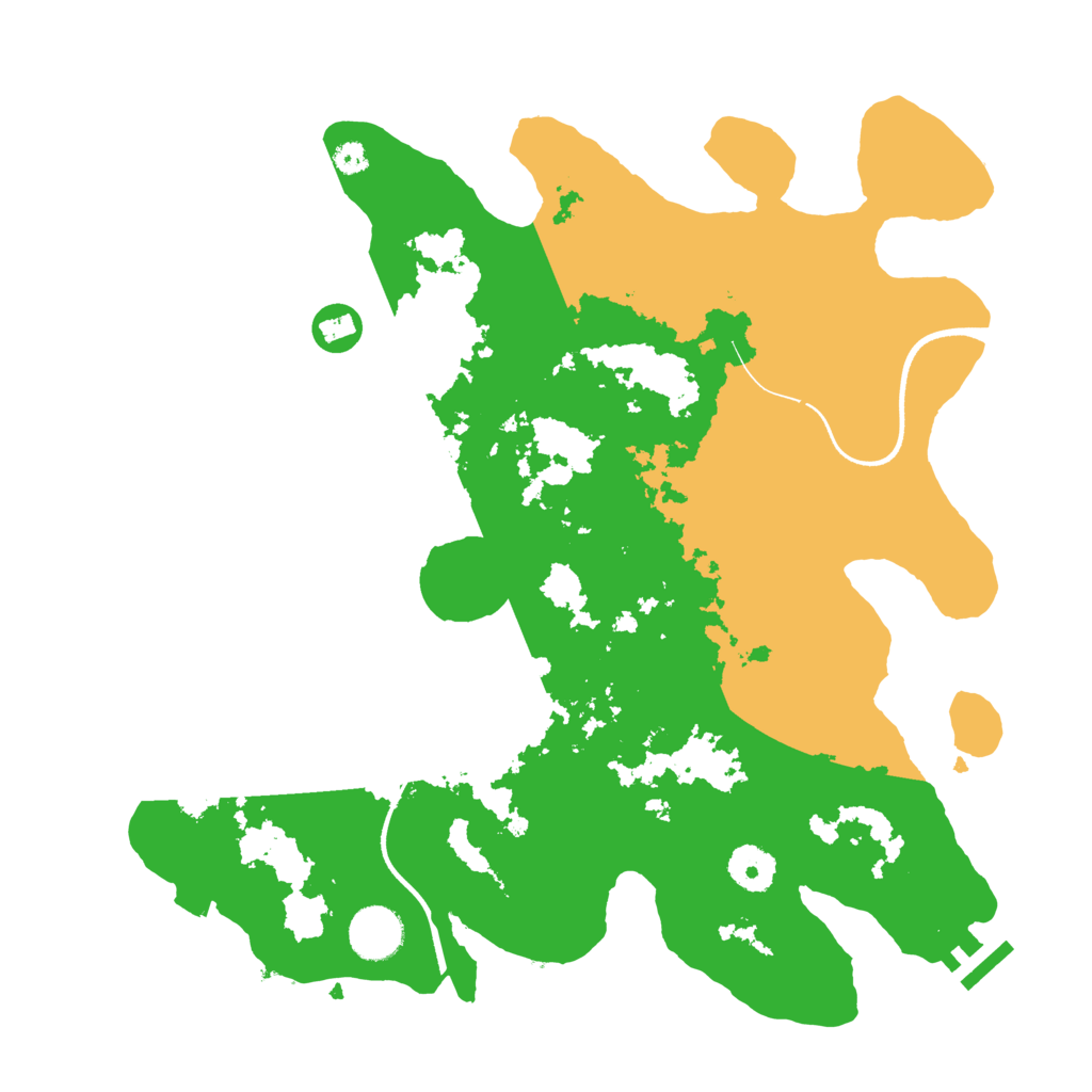 Biome Rust Map: Procedural Map, Size: 3550, Seed: 303985