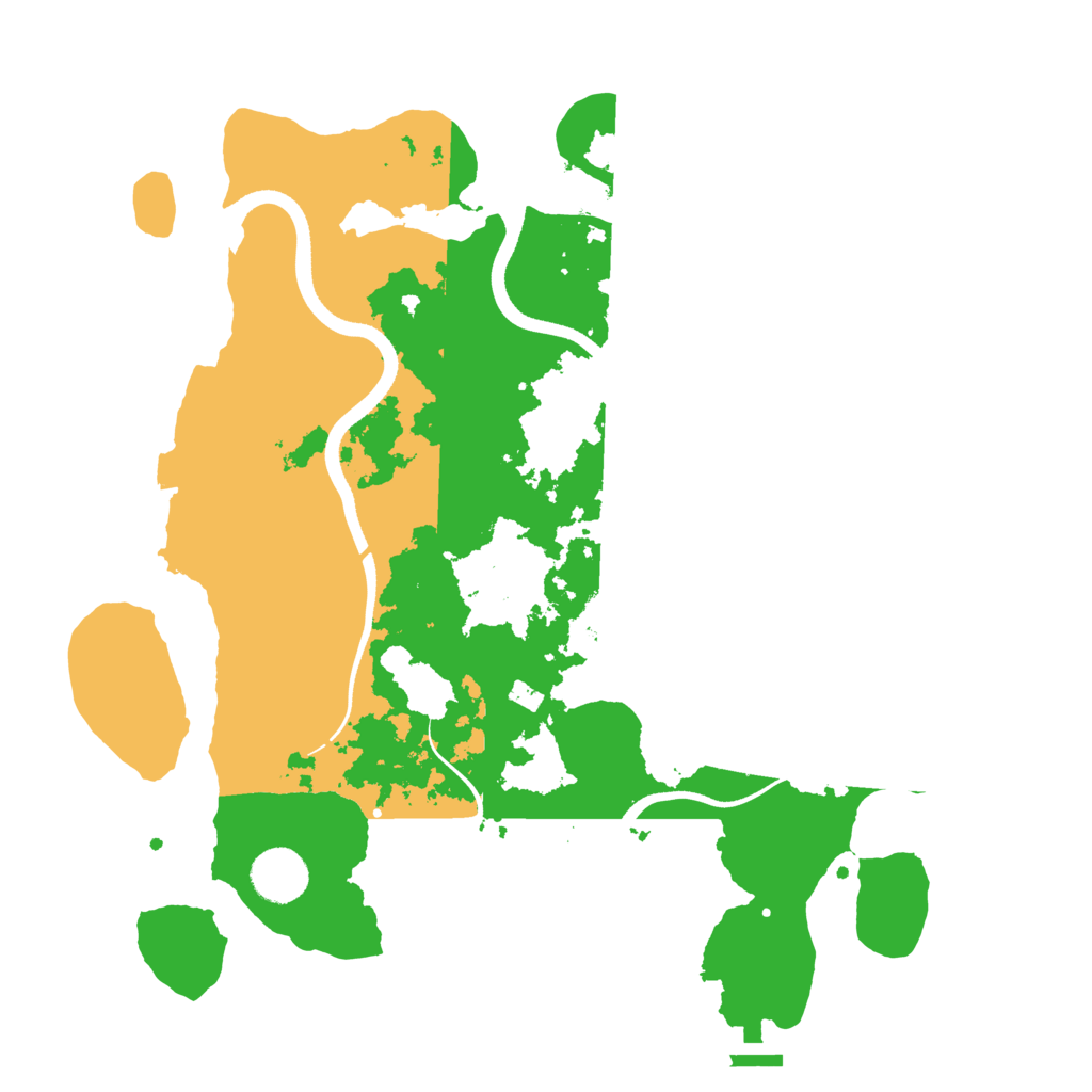 Biome Rust Map: Procedural Map, Size: 3550, Seed: 493729