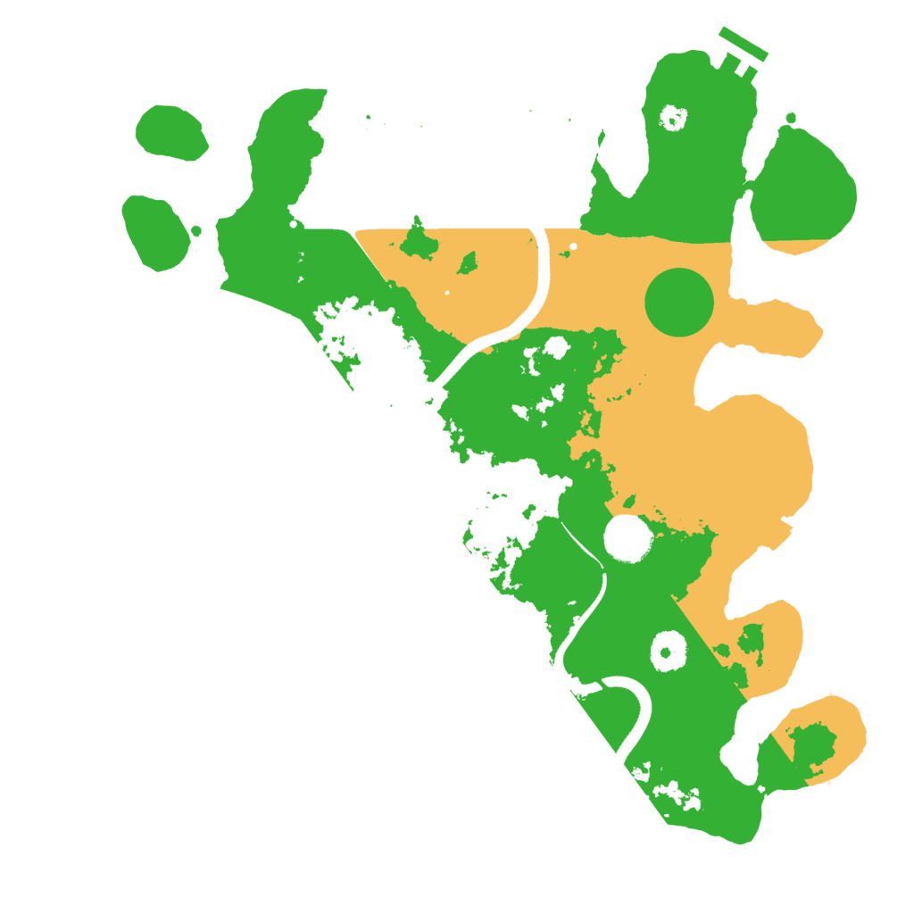 Biome Rust Map: Procedural Map, Size: 3500, Seed: 1866592505