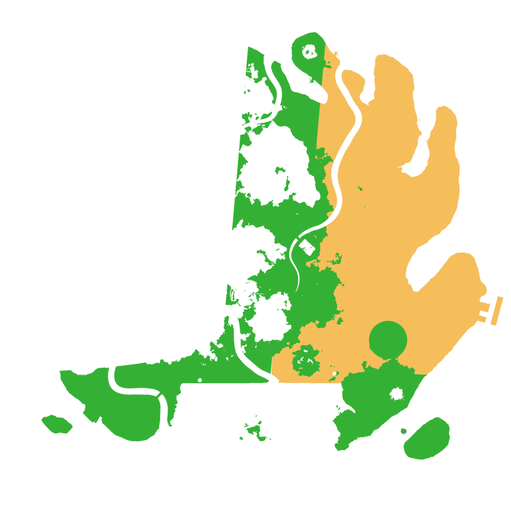 Biome Rust Map: Procedural Map, Size: 3550, Seed: 277181