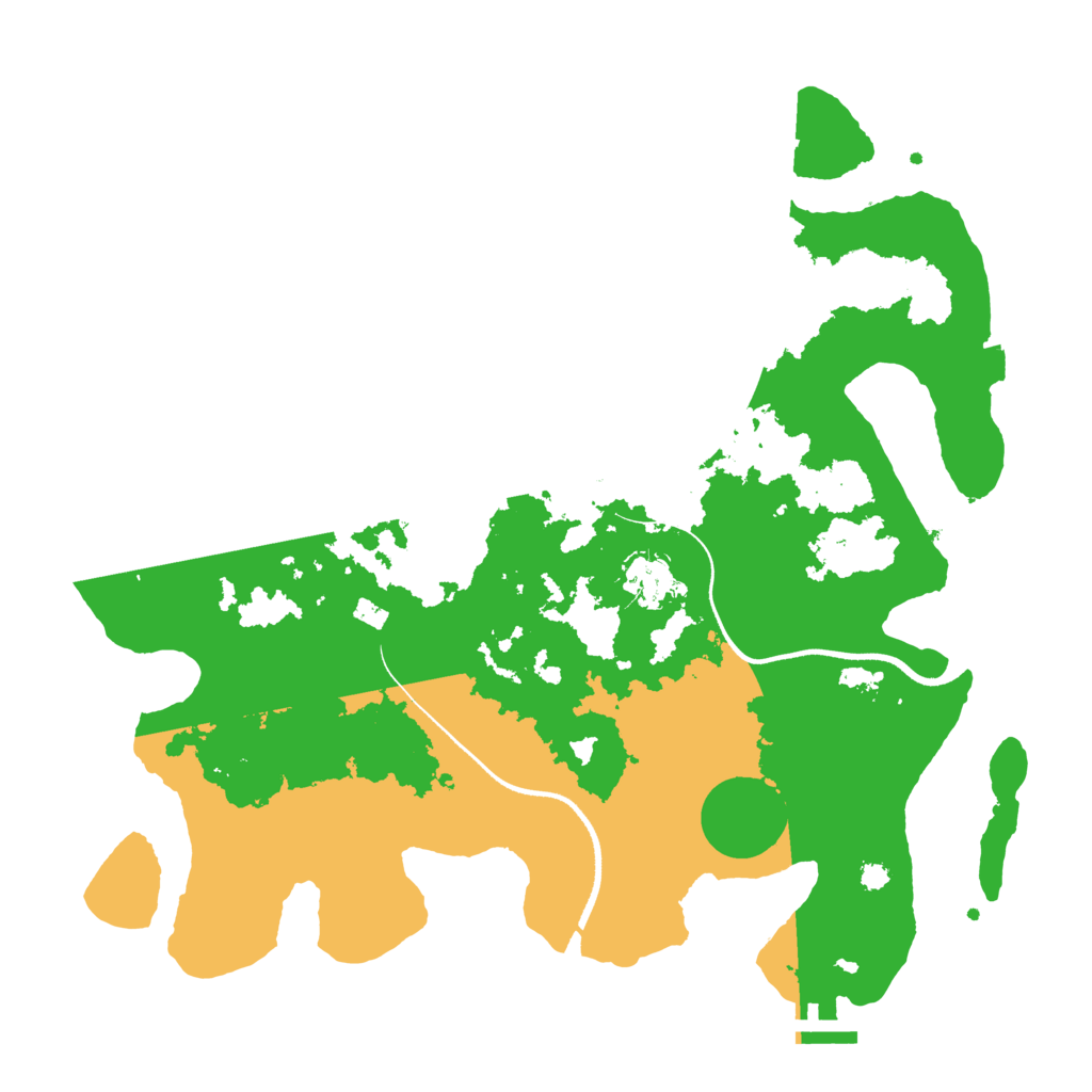 Biome Rust Map: Procedural Map, Size: 3550, Seed: 458560