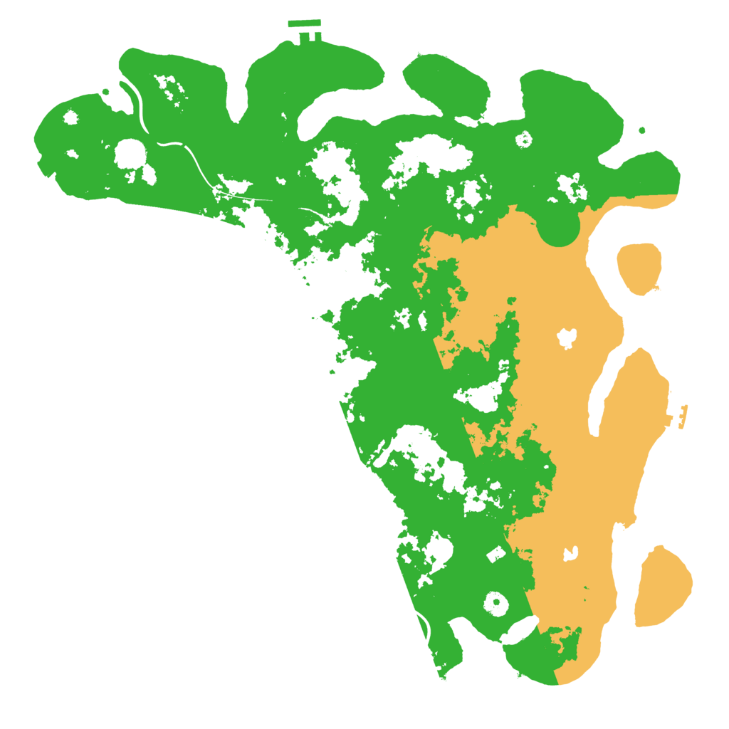Biome Rust Map: Procedural Map, Size: 4500, Seed: 60511