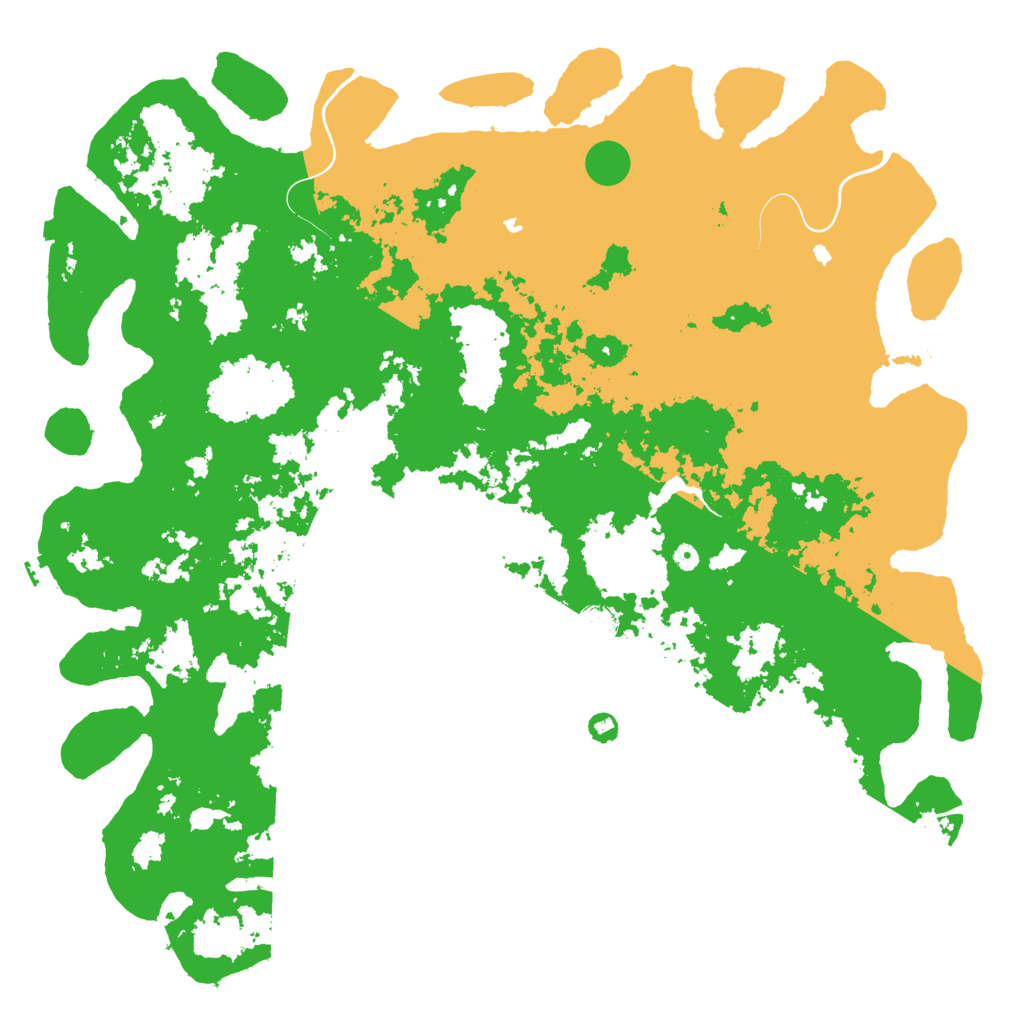 Biome Rust Map: Procedural Map, Size: 6000, Seed: 2042
