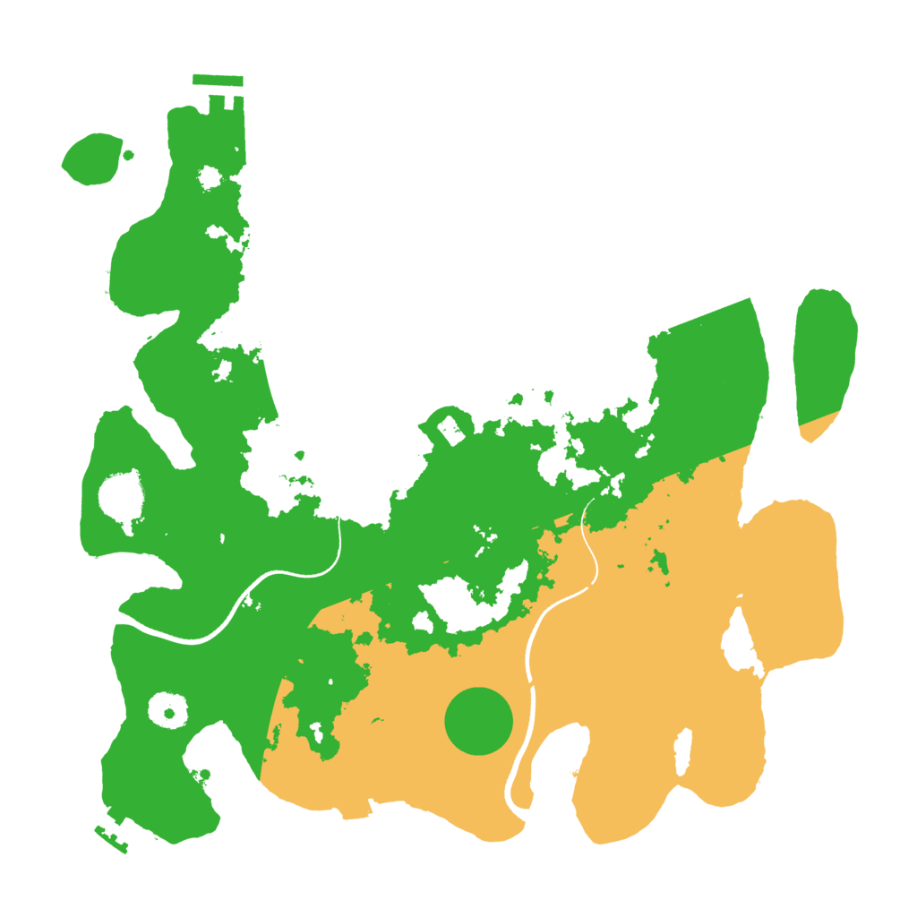 Biome Rust Map: Procedural Map, Size: 3550, Seed: 986220