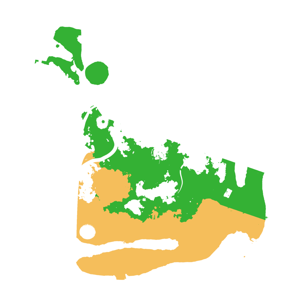 Biome Rust Map: Procedural Map, Size: 3550, Seed: 670801