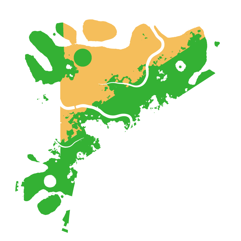 Biome Rust Map: Procedural Map, Size: 3550, Seed: 90403