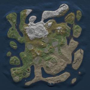 Thumbnail Rust Map: Procedural Map, Size: 4000, Seed: 1246098891, 17 Monuments