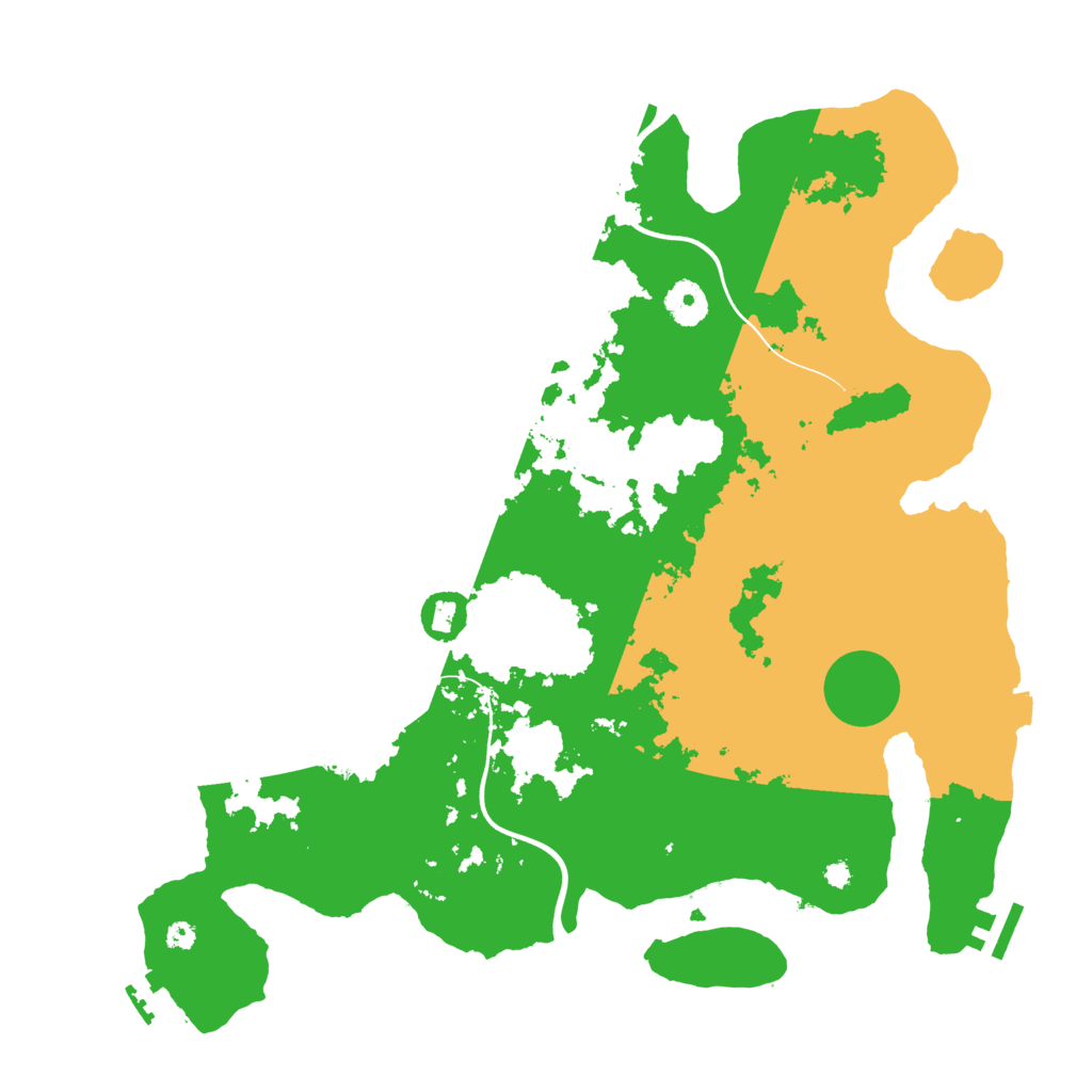 Biome Rust Map: Procedural Map, Size: 3800, Seed: 50005