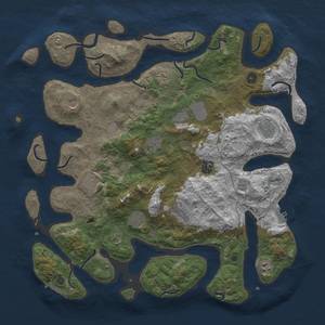 Thumbnail Rust Map: Procedural Map, Size: 4500, Seed: 1901433969, 19 Monuments